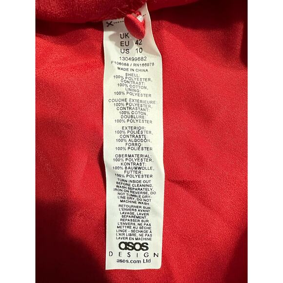 ASOS DESIGN Maxi Dress Women's 10 Ruched Bust Chiffon Paneled Corset A-Line NWT - Picture 8 of 11